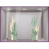 STICKER AUTOCOLLANT GEANT CACTUS POUR VITRINE DE MAGASIN ETE FOURNISSEUR VITROPHANIE