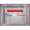 VITROPHANIE-DECORATION-ADHESIF-MAGASIN-COMMERCE-VITRE-LETTRAGE AUTOCOLLANT coupe du monde allez la france football