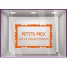 Sticker Petits Prix sur Collection d'Été DEVANTURE MAGASIN BOUTIQUE ADHESIF DECORATION