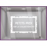 Sticker Petits Prix sur Collection d'Été DEVANTURE MAGASIN BOUTIQUE ADHESIF DECORATION