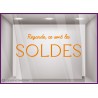 STICKER REGARDE CE SONT LES SOLDES DECO VITRINE MAGASIN OPTIQUE IMPRIMEUR LETTRES ADHESIVES