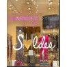 Adhésif géant pour décorer vos vitrines : Sticker Soldes Petit Coeur