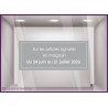 STICKER MENTIONS LEGALES SOLDES CALICOT VITROPHANIE