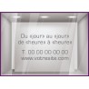 Sticker-Horaires-Classique a personnaliser-vitrine-cafe-lettrage adhesif-texte autocollant-devanture