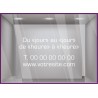 Sticker-Horaires-Classique a personnaliser-vitrine-cafe-lettrage adhesif-texte autocollant-devanture