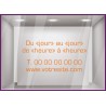 Sticker-Horaires-Classique a personnaliser-vitrine-cafe-lettrage adhesif-texte autocollant-devanture