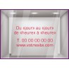 Sticker-Horaires-Classique a personnaliser-vitrine-cafe-lettrage adhesif-texte autocollant-devanture