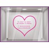 Sticker Horaires Coeur `a personnaliser