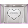Sticker Horaires Coeur `a personnaliser