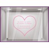 Sticker Horaires Coeur `a personnaliser