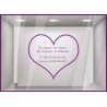 Sticker Horaires Coeur `a personnaliser