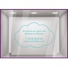 Sticker Horaires Nuage `a personnaliser