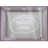 Sticker Horaires Nuage `a personnaliser
