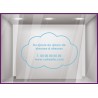 Sticker Horaires Nuage `a personnaliser
