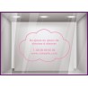 Sticker Horaires Nuage `a personnaliser