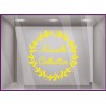 Sticker Couronne Nouvelle Collection lettrage adhesif autocollant calicot vitrophanie devanture vitrine decoration mode vitre