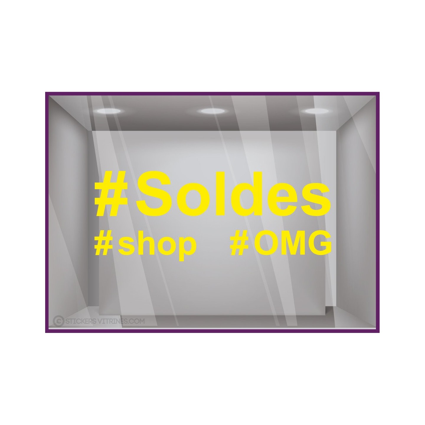 Sticker Soldes Hashtag promotion offre promotionnelle promo destockqge brqderie liquidation demarque ete hiver lettrage