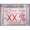 Sticker Promos Journées Douceur a personnaliser COMMERCE DECORATION VITRINE AUTOCOLLANT
