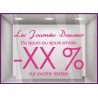 Sticker Promos Journées Douceur a personnaliser COMMERCE DECORATION VITRINE AUTOCOLLANT