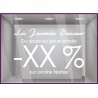 Sticker Promos Journées Douceur a personnaliser COMMERCE DECORATION VITRINE AUTOCOLLANT