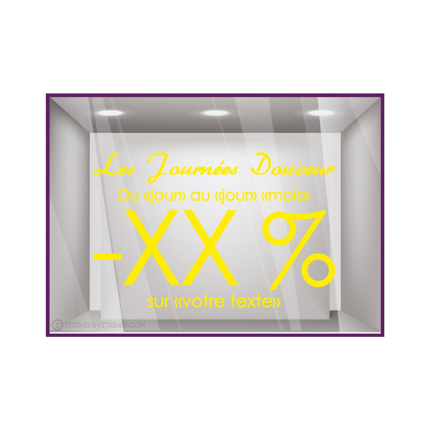 Sticker Promos Journées Douceur a personnaliser COMMERCE DECORATION VITRINE AUTOCOLLANT