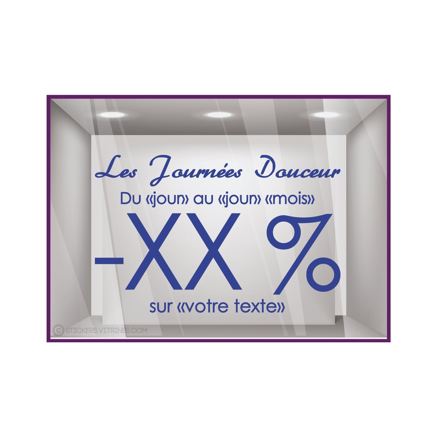 Sticker Promos Journées Douceur a personnaliser COMMERCE DECORATION VITRINE AUTOCOLLANT