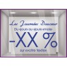 Sticker Promos Journées Douceur a personnaliser COMMERCE DECORATION VITRINE AUTOCOLLANT
