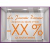 Sticker Promos Journées Douceur a personnaliser COMMERCE DECORATION VITRINE AUTOCOLLANT