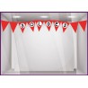 Vitrophanie pour devanture Stickers Soldes Fanions promotion promo destockage braderie liquidation demarque pourcentage lettrage
