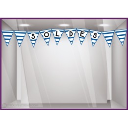 Calicot pour vitre Stickers Soldes Fanions Marin ete promotion offre promotionnelle destockage braderie liquidation pourcentage 