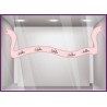 Calicot pour vitre Sticker Soldes Ruban adhésif pourcentage rose promotion destockage braderie liquidation mode parfumerie