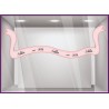 Calicot pour vitre Sticker Soldes Ruban adhésif pourcentage rose promotion destockage braderie liquidation mode parfumerie
