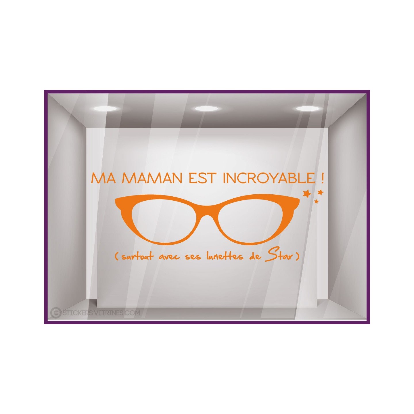 Calicot pour devanture Sticker ma Maman est incroyable !