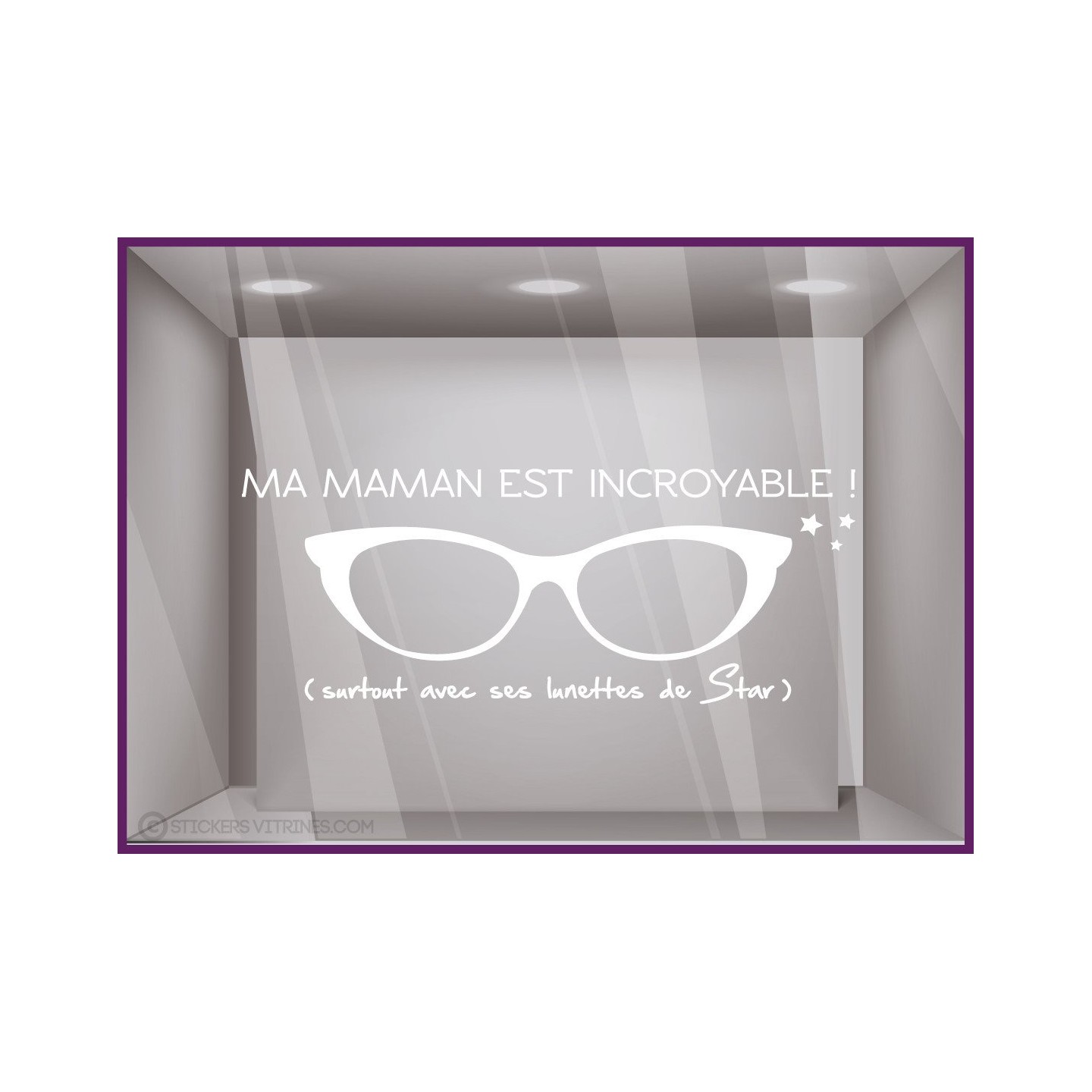 Calicot pour devanture Sticker ma Maman est incroyable !