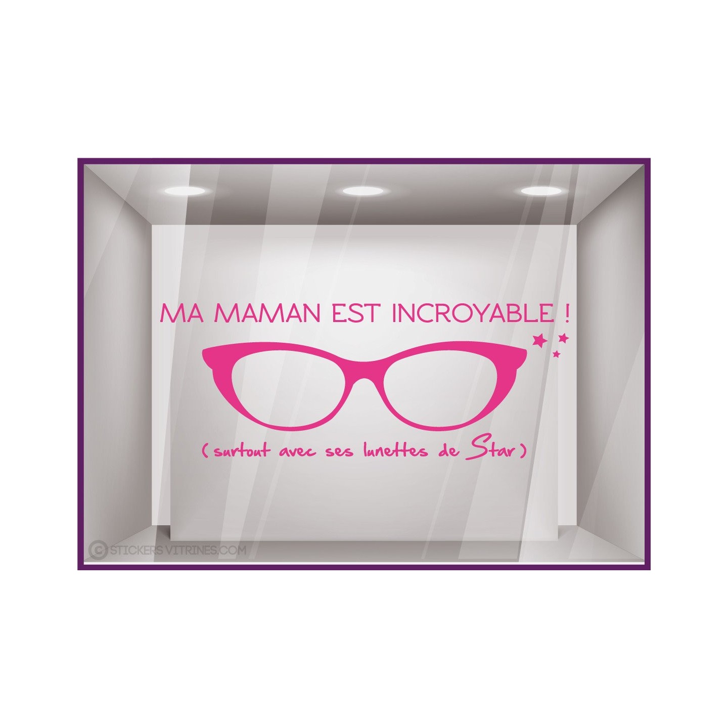 Calicot pour devanture Sticker ma Maman est incroyable !