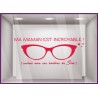 Calicot pour devanture Sticker ma Maman est incroyable !