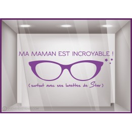 Calicot pour devanture Sticker ma Maman est incroyable !