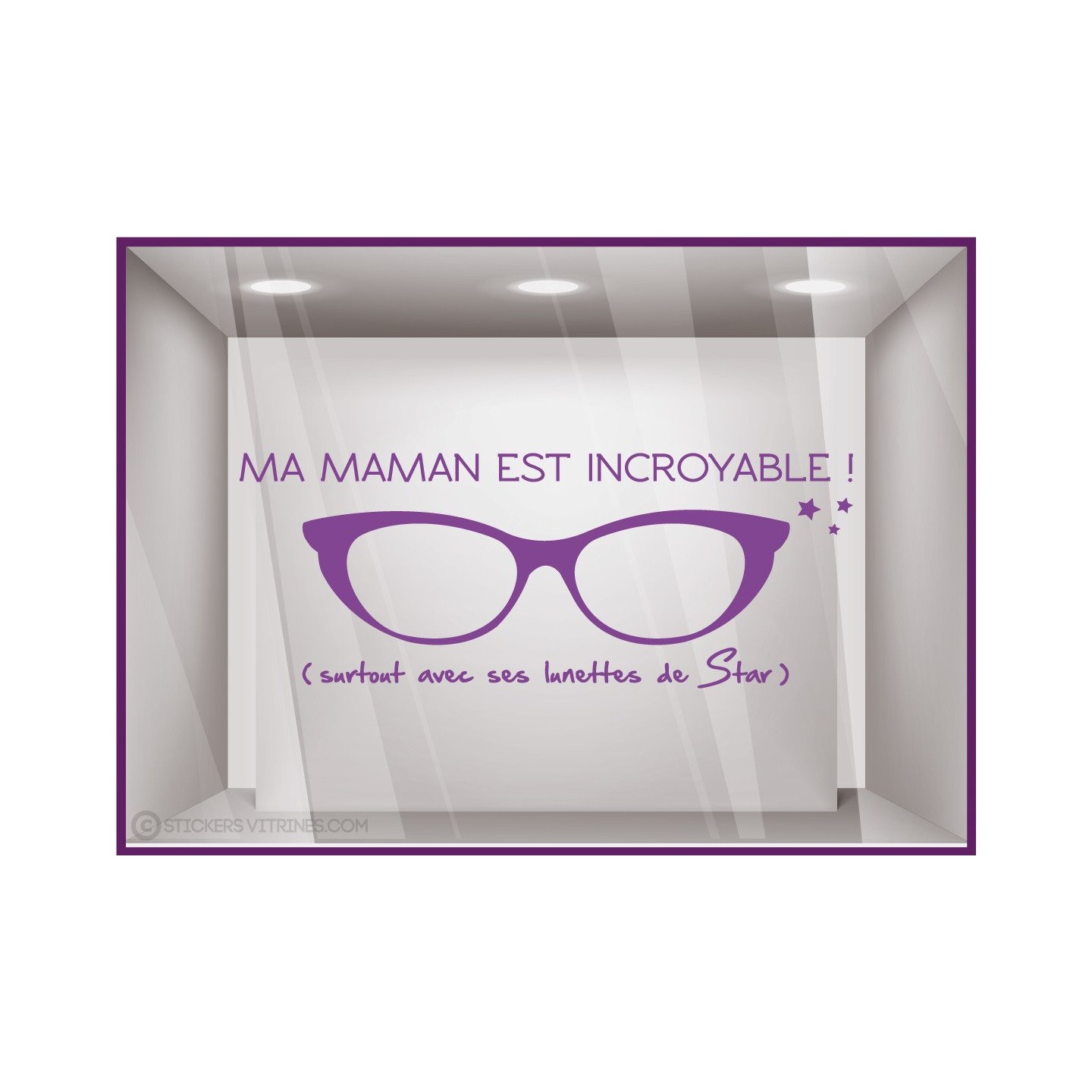 Calicot pour devanture Sticker ma Maman est incroyable !