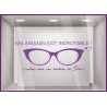 Calicot pour devanture Sticker ma Maman est incroyable !