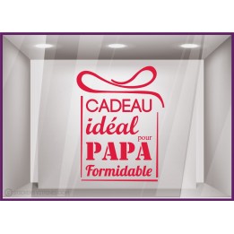 Sticker Cadeau idéal pour Papa fete des peres papas mode parfumerie accessoire chaussure lettrage adhesif calicot