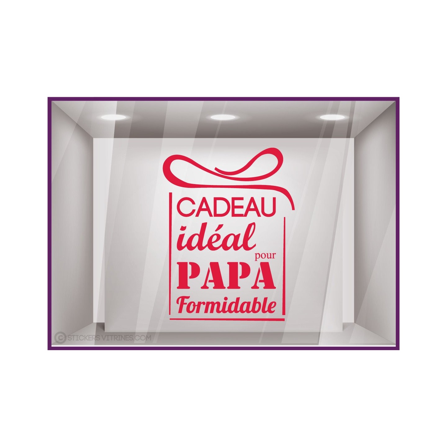 Sticker Cadeau idéal pour Papa fete des peres papas mode parfumerie accessoire chaussure lettrage adhesif calicot