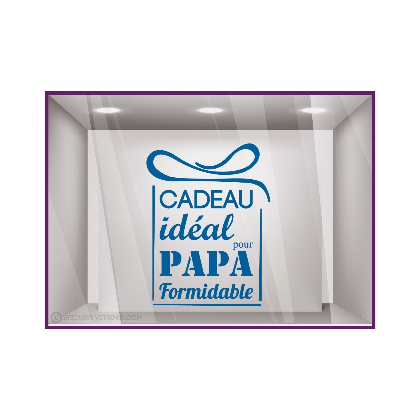 Sticker Cadeau idéal pour Papa fete des peres papas mode parfumerie accessoire chaussure lettrage adhesif calicot