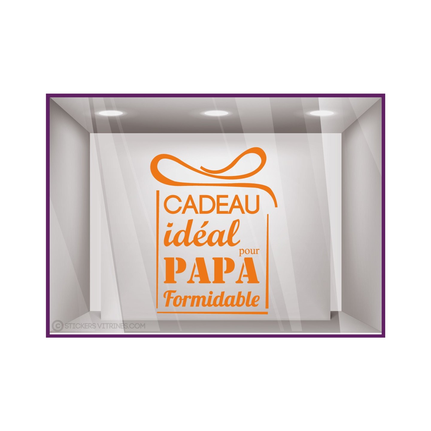 Sticker Cadeau idéal pour Papa fete des peres papas mode parfumerie accessoire chaussure lettrage adhesif calicot