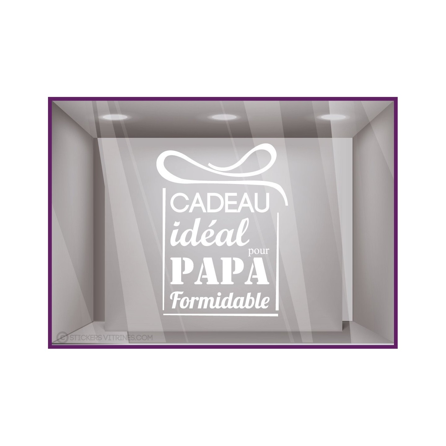 Sticker Cadeau idéal pour Papa fete des peres papas mode parfumerie accessoire chaussure lettrage adhesif calicot