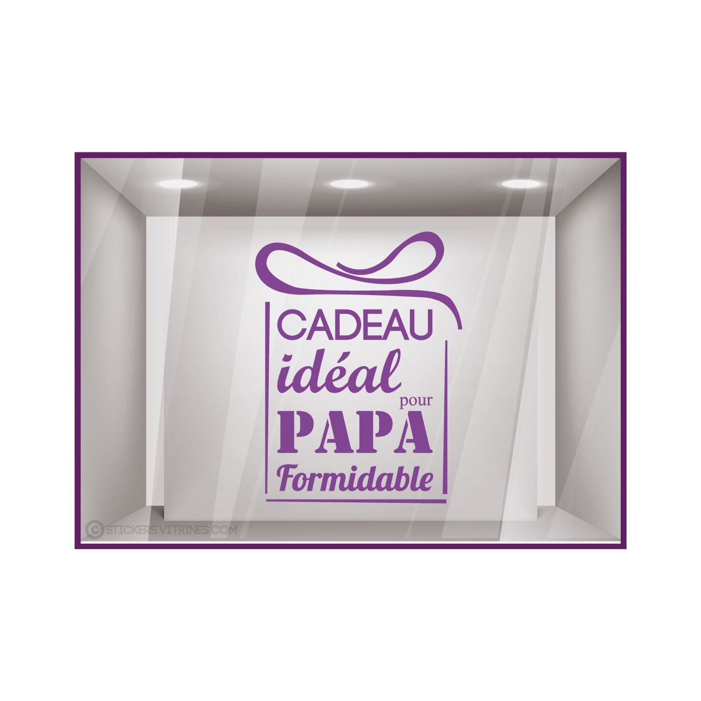 Sticker Cadeau idéal pour Papa fete des peres papas mode parfumerie accessoire chaussure lettrage adhesif calicot