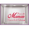 Sticker Maman couverte de cadeaux fete des meres maman mode institut beaute bijouterie fleuriste parfumerie calicot vitrophanie 