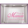 Sticker Maman couverte de cadeaux fete des meres maman mode institut beaute bijouterie fleuriste parfumerie calicot vitrophanie 