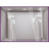 Kit de Stickers Grandes Fleurs Printemps Vitrophanie Adhesifs Magasin Idee decoration 
