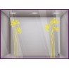 Kit de Stickers Grandes Fleurs Printemps Vitrophanie Adhesifs Magasin Idee decoration 