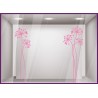 Kit de Stickers Grandes Fleurs Printemps Vitrophanie Adhesifs Magasin Idee decoration 